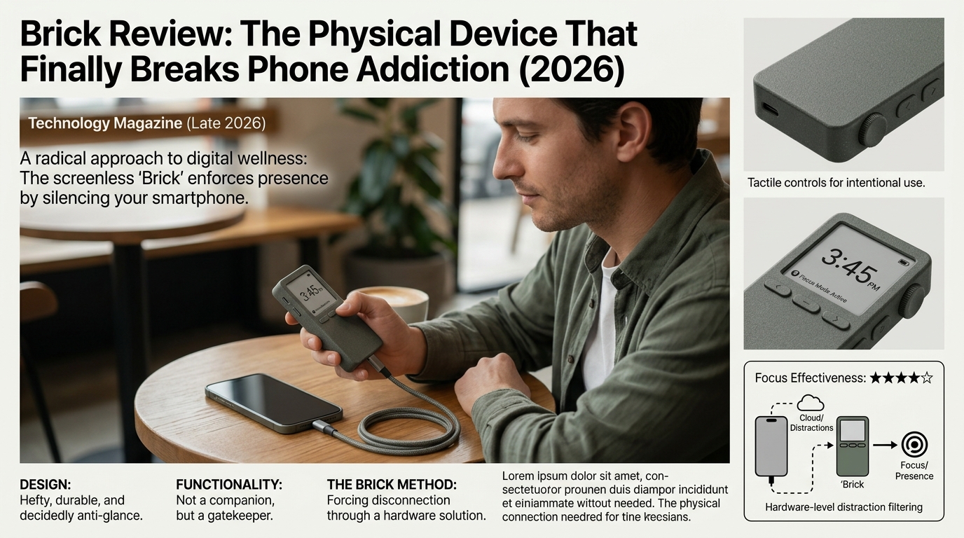 Brick Review: The Physical Device That Finally Beats Phone Addiction